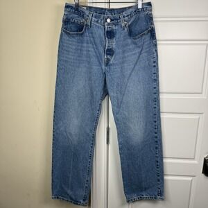 Levi's 501 '90s Jeans Women's 30/30 (33/29) Button Fly Straight Leg Big E Denim